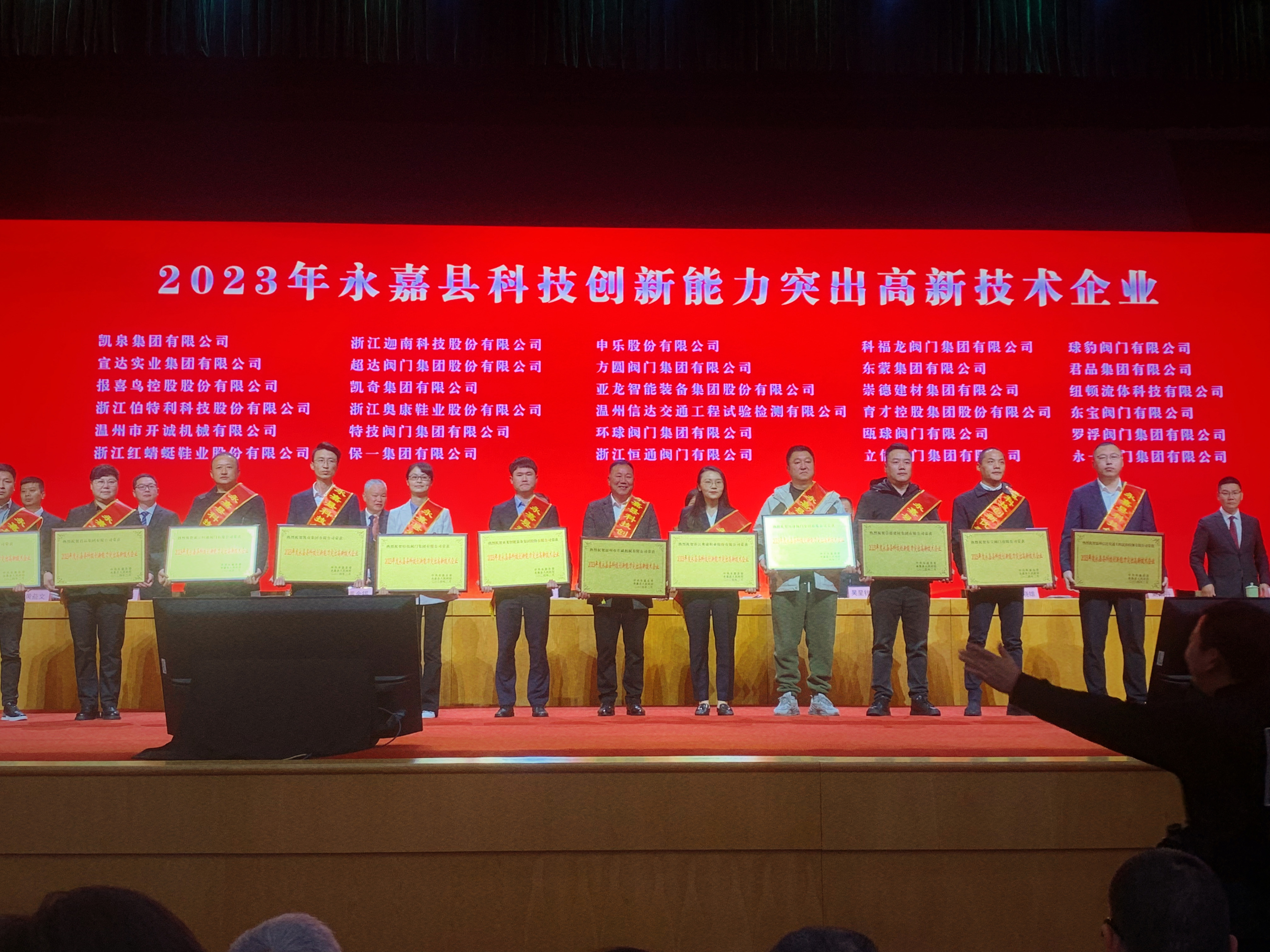 喜报！pa真人集团荣获永嘉县“功勋企业”等荣誉称号