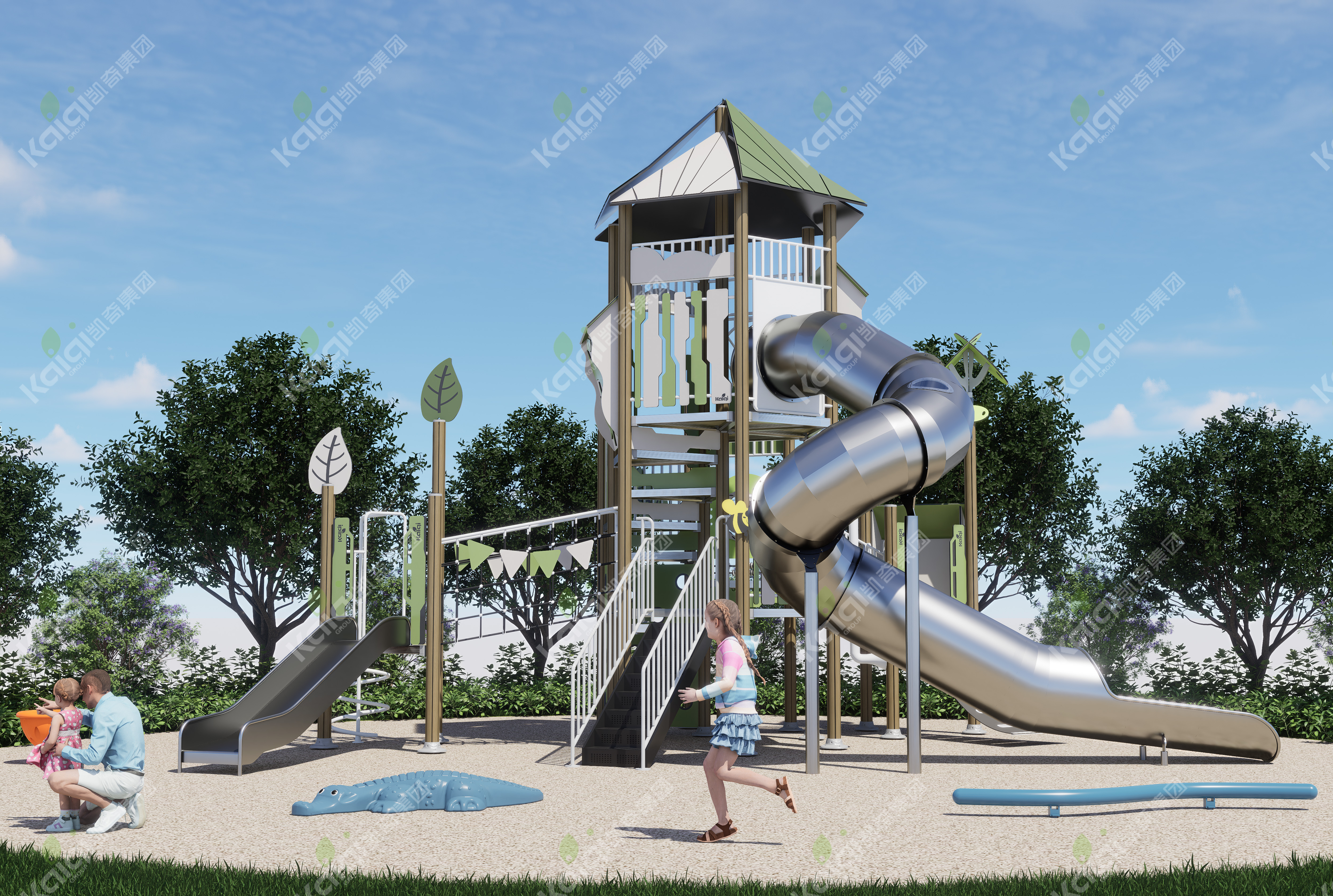 绿意盎然 生态木趣 | pa真人主题游乐系列产品