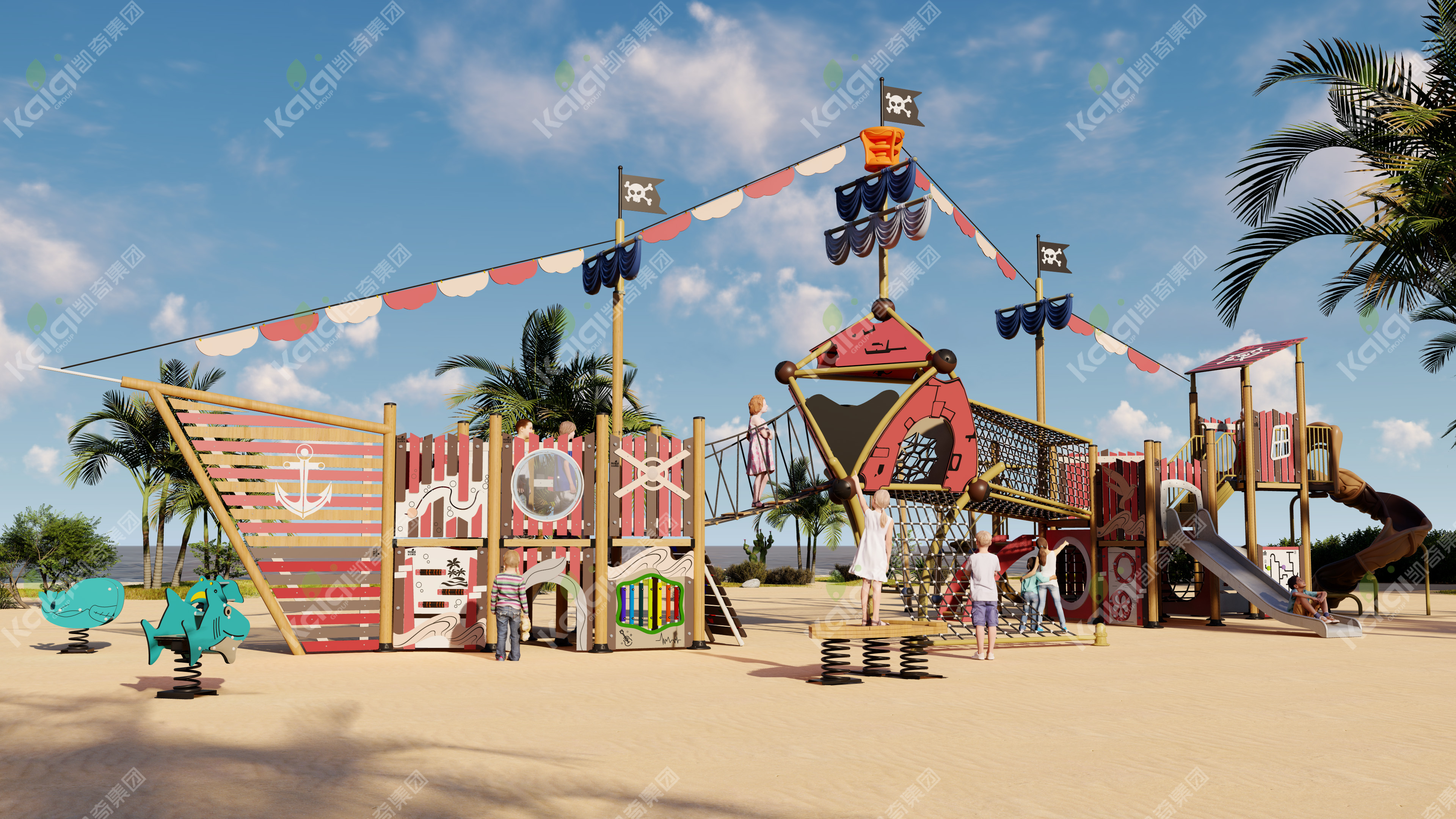 绿意盎然 生态木趣 | pa真人主题游乐系列产品