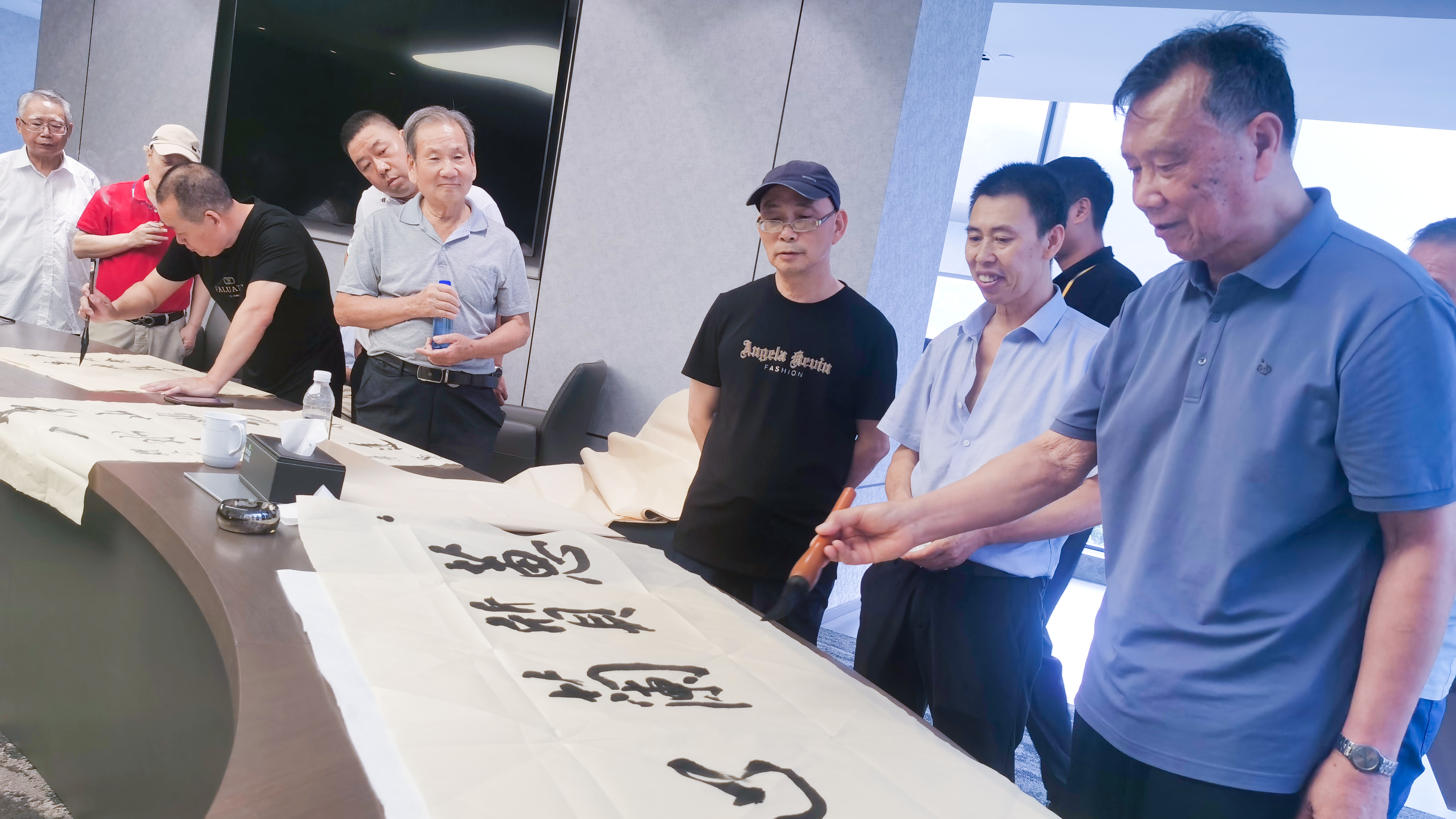 楠溪诗韵 笔墨传情 | 永嘉县诗词与楹联学会参观pa真人集团